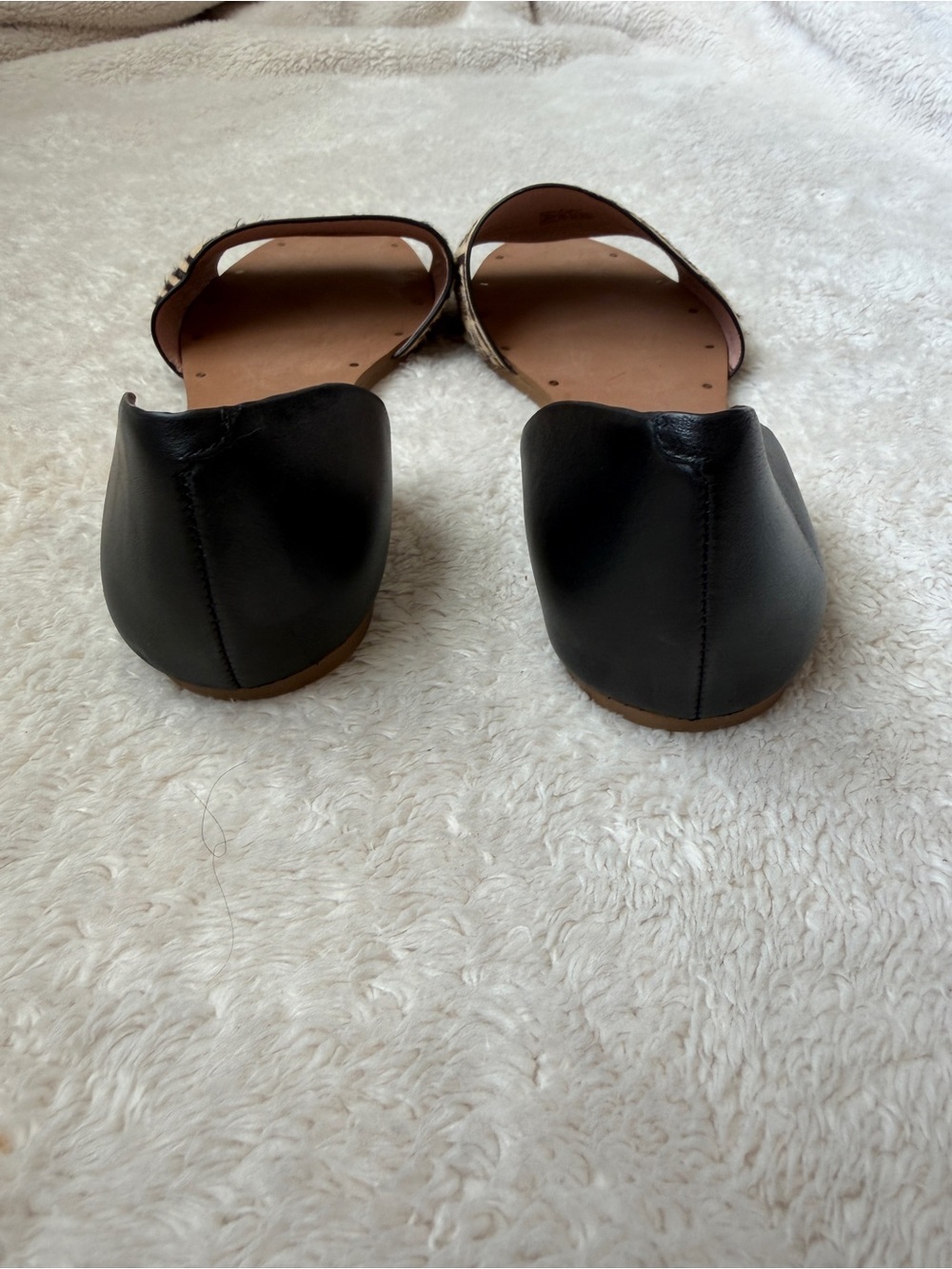 Madewell Thea D'Orsay Slide Sandals in Printed Calf Hair – Mint Condition - Picture 3 of 5
